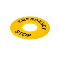 MTB2-F07 Табличка "Emergency Stop" 60мм (уп. 2 шт.)