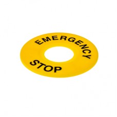 MTB2-F07 Табличка "Emergency Stop" 60мм (уп. 2 шт.)